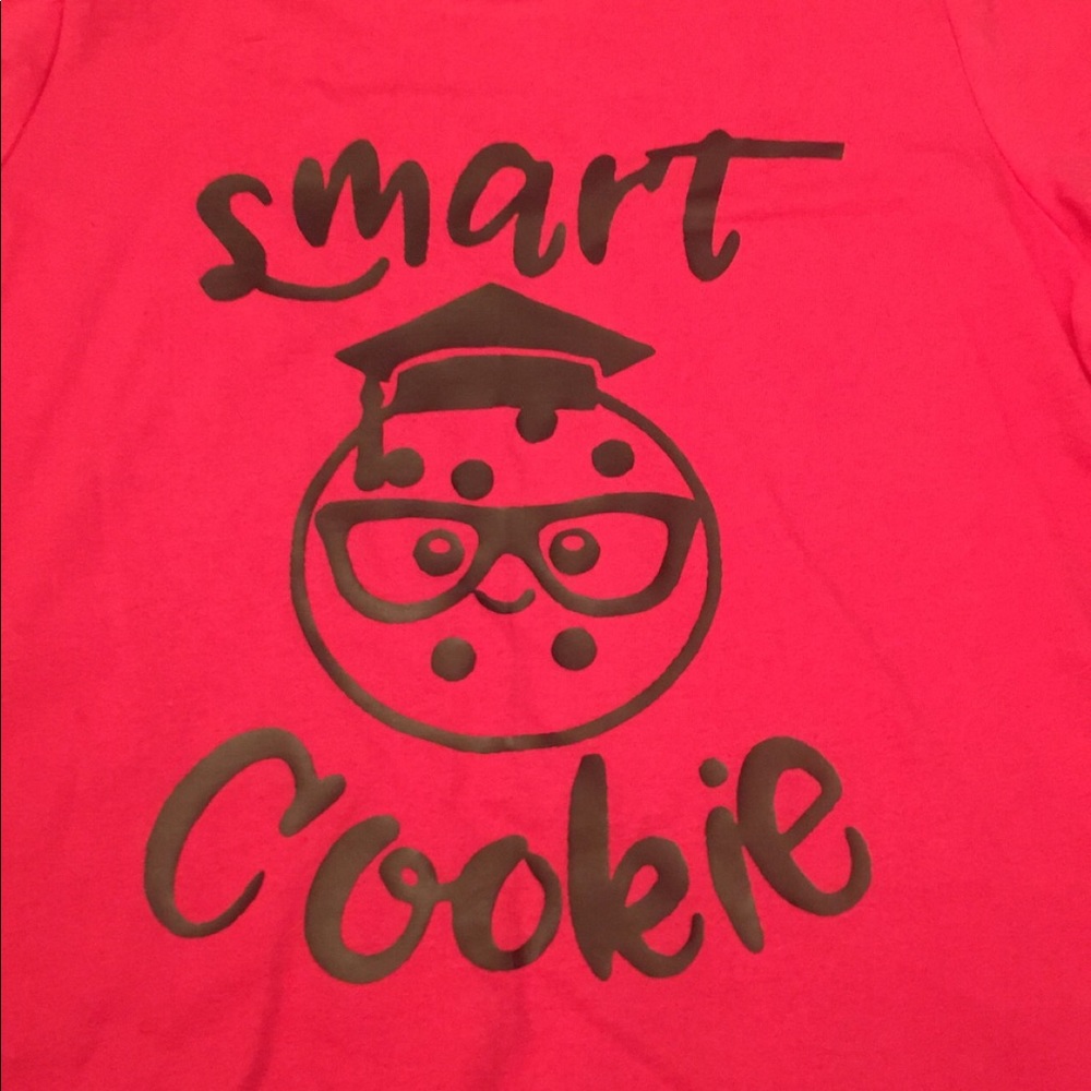 Smart cookie kids vinyl t-shirt